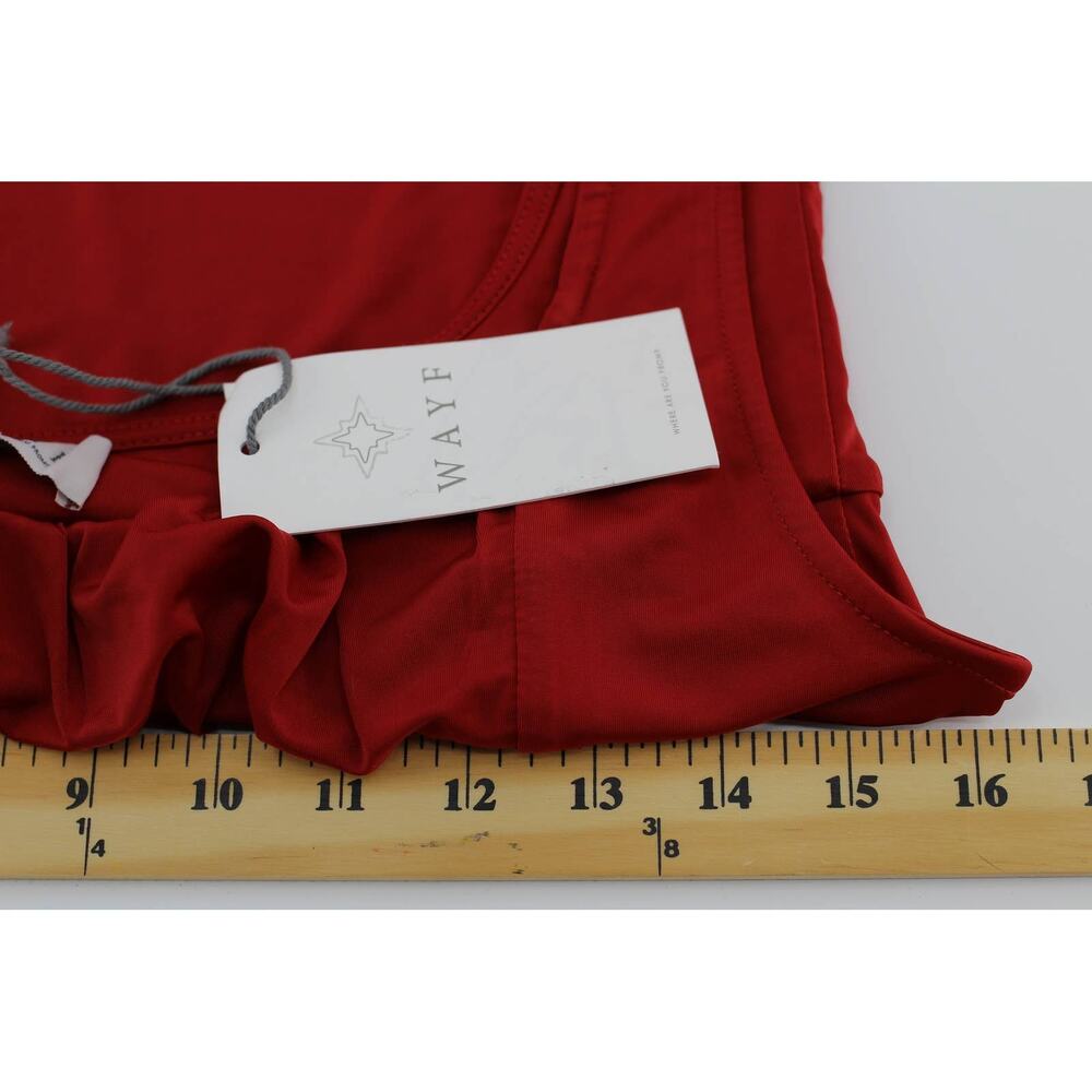 NWT WAYF red cinched tank top body suit womens large romantic ethereal angelcore - Picture 5 of 5